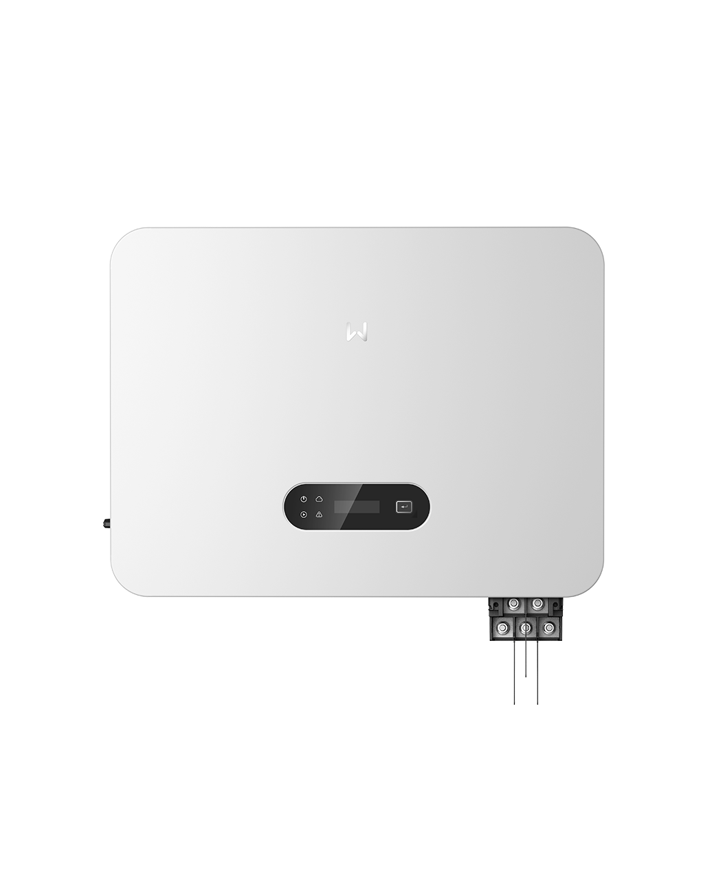 Inverter trifase 50kW on grid 4 MPPT, IP66, RS485, Lan, Wifi, Bluetooth. Con monitoraggio di stringa. Sezionatori DC, scaricatori lato DC in classe II, scaricatori lato AC classe II. CEI 0-21 / CEI 0-16 - GW50K-SDT-C30